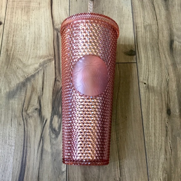 Starbucks Rose Gold Studded Rhinestone 2019 Special Edition Venti Tumbler - Picture 1 of 5